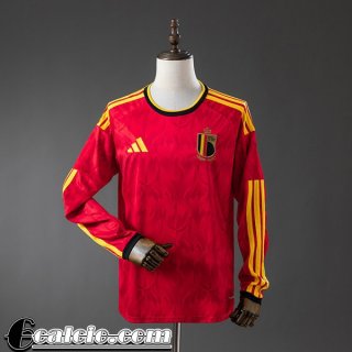 Belgio Maglia Calcio Prima Uomo Maniche Lunghe Coppa Del Mondo 2026 Belgio Maglia Calcio Prima Uomo Maniche Lunghe Coppa Del Mondo 2026