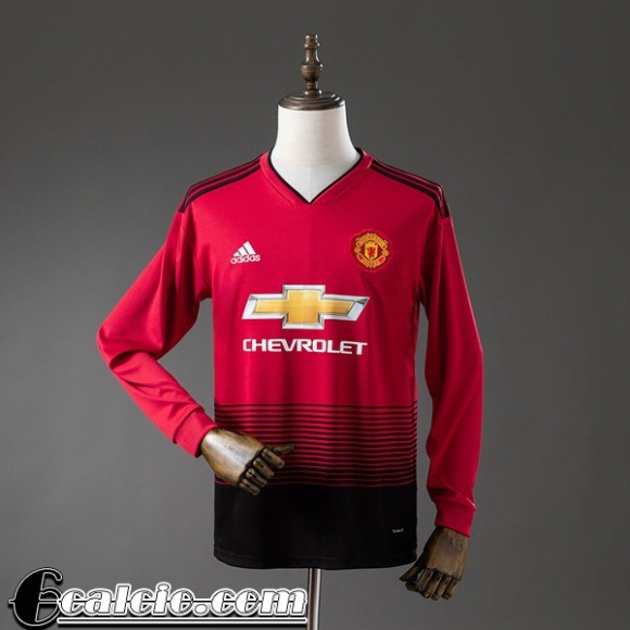 Manchester United Retro Maglia Calcio Prima Uomo Maniche Lunghe 18 19 FG1301 Manchester United Retro Maglia Calcio Prima Uomo Maniche Lunghe 18 19 FG1301