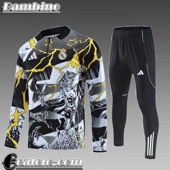 Real Madrid KIT: Tute Calcio Bambini 25-26 C1018 Real Madrid KIT: Tute Calcio Bambini 25-26 C1018