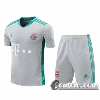 6Calcio: 2020 2021 Bayern Maglie Calcio Portiere Grigio chiaro