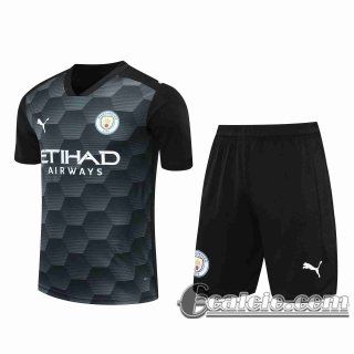 6Calcio: 2020 2021 Manchester City Maglie Calcio Portiere nero