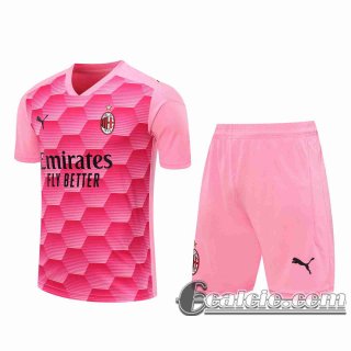 6Calcio: 2020 2021 AC Milan Maglie Calcio Portiere Rosa