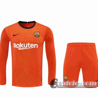 6Calcio: 2020 2021 Barcellona Maglie Calcio Portiere arancia