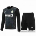 6Calcio: 2020 2021 Inter Milan Maglie Calcio Portiere Manica Lunga nero