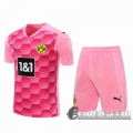 6Calcio: 2020 2021 Dortmund Maglie Calcio Portiere Rosa