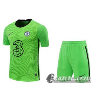 6Calcio: 2020 2021 Chelsea Maglie Calcio Portiere verde