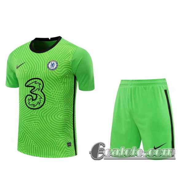 6Calcio: 2020 2021 Chelsea Maglie Calcio Portiere verde