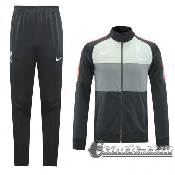 6Calcio: 2020 2021 Liverpool Full-Zip Giacca Dark gray J100