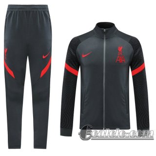 6Calcio: 2020 2021 Liverpool Full-Zip Giacca Dark gray Formazione J102