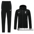 6Calcio: 2020 2021 Liverpool Full-Zip Giacca Cappuccio black J130