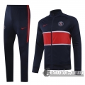 6Calcio: 2020 2021 PSG Full-Zip Giacca Dark blue J151