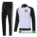 6Calcio: 2020 2021 Manchester United Full-Zip Giacca white J153