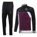 6Calcio: 2020 2021 PSG Jordan Full-Zip Giacca Claret J159