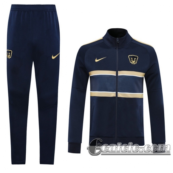 6Calcio: 2020 2021 Pumas UNAM Full-Zip Giacca Dark blue Versione del giocatore J28