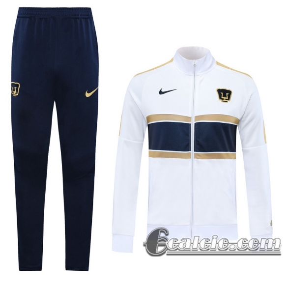 6Calcio: 2020 2021 Pumas UNAM Full-Zip Giacca white Versione del giocatore J29