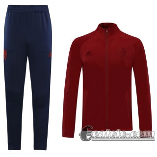 6Calcio: 2020 2021 Arsenal Full-Zip Giacca Crimson J34