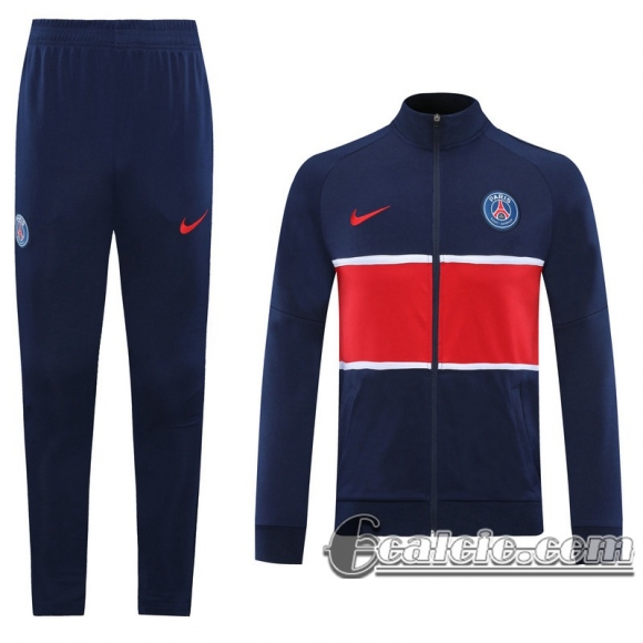 6Calcio: 2020 2021 PSG Full-Zip Giacca Dark blue/red Versione del giocatore J36