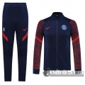 6Calcio: 2020 2021 PSG Full-Zip Giacca Dark blue Formazione J84