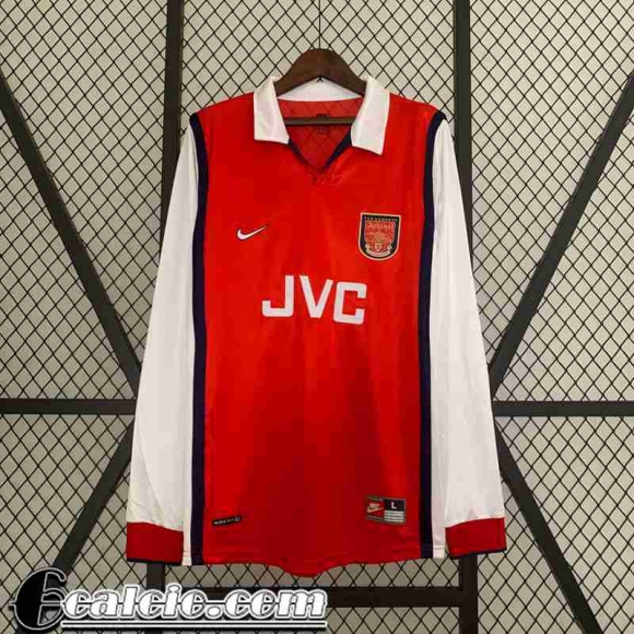 Retro Maglia Calcio Arsenal Prima Uomo Manga Larga 98 99 FG393