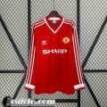 Retro Maglia Calcio Manchester United Prima Uomo Manga Larga 86 88 FG403