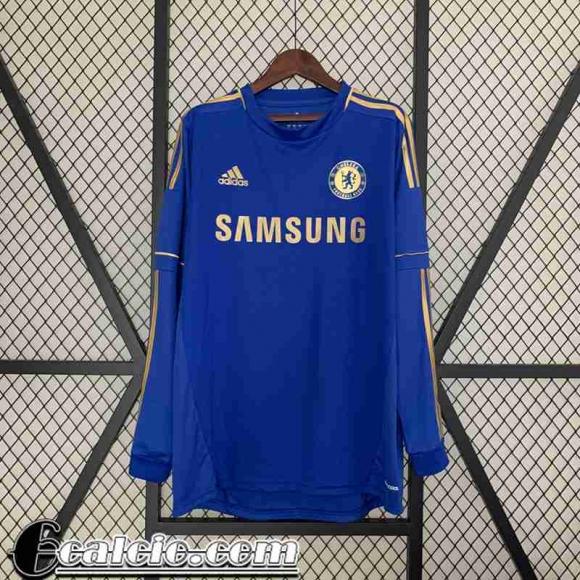 Retro Maglia Calcio Chelsea Prima Uomo Manga Larga 12 13 FG409