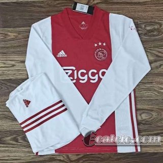 6Calcio: 2020 2021 Ajax Prima Maglie Calcio Manica Lunga