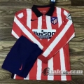 6Calcio: 2020 2021 Atletico Madrid Prima Maglie Calcio Manica Lunga