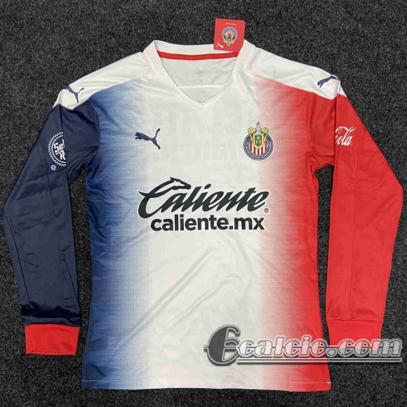 6Calcio: 2020 2021 Chivas Seconda Maglia Calcio Manica Lunga