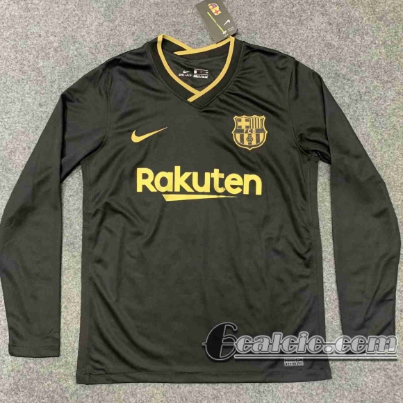 6Calcio: 2020 2021 Barcellona Seconda Maglia Calcio Manica Lunga