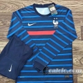 6Calcio: 2020 2021 Francia Prima Maglie Calcio Manica Lunga