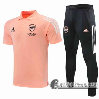 6Calcio: 2020 2021 Arsenal Maglia Polo Calcio arancia Fettuccia P199