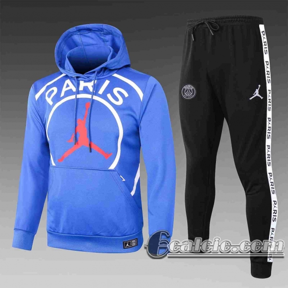 6Calcio: 2020 2021 PSG Felpa Cappuccio blu S05