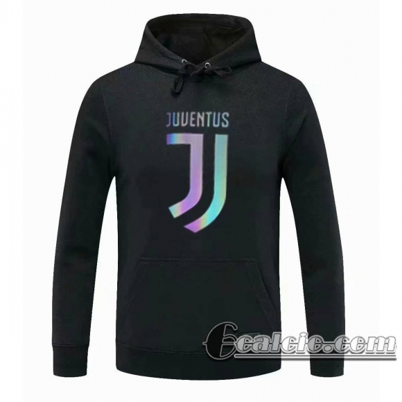 6Calcio: 2020 2021 Juventus Felpa Cappuccio nero S73