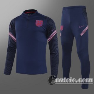 6Calcio: 2020 2021 Inghilterra Tuta Calcio Uomo blu navy T58