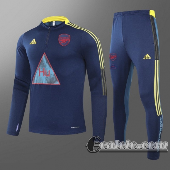 6Calcio: 2020 2021 Arsenal Tuta Calcio Uomo Blu scuro Versione congiunta T84