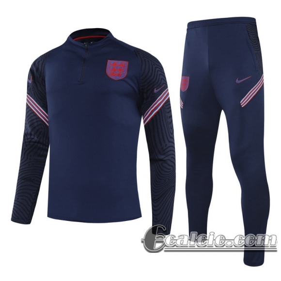 6Calcio: 2020 2021 Inghilterra Tuta Calcio Bambini Marina Militare blu navy TK61