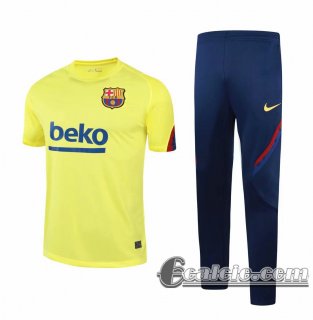 6Calcio: 2020 2021 Barcellona Magliette Tuta Calcio giallo T57