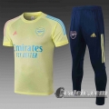 6Calcio: 2020 2021 Arsenal Magliette Tuta Calcio Giallo chiaro T63