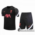 6Calcio: 2020 2021 Liverpool Magliette Tuta Calcio nero T74