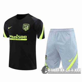 6Calcio: 2020 2021 Atletico Madrid Magliette Tuta Calcio nero T99