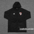 6Calcio: 2020 2021 River Plate Giacca a vento Cappuccio nero W23