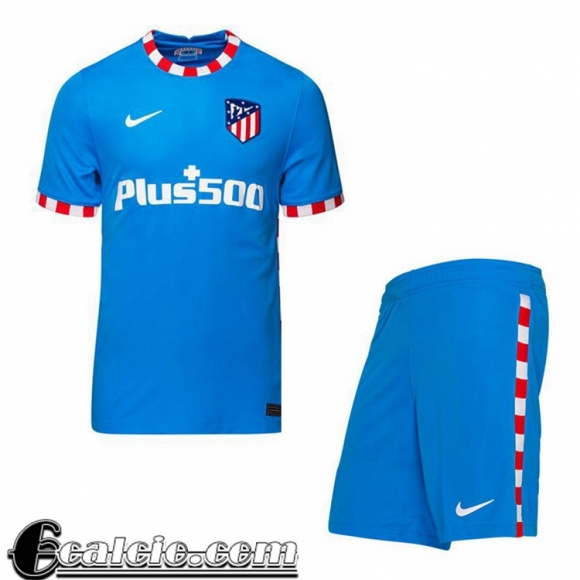 Maglia Calcio Atletico Madrid Terza Bambino 2021 2022