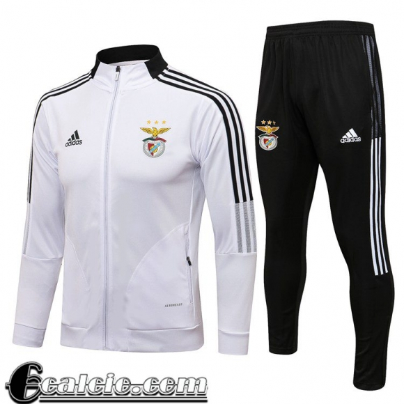 Full-Zip Giacca Benfica Uomo bianca 2021 2022 JK152