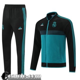 Full-Zip Giacca Real Madrid Uomo verde nero 2021 2022 JK163