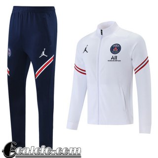 Full-Zip Giacca PSG Uomo bianca 2021 2022 JK166