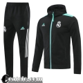 Cappuccio Hoodie Giacca Real Madrid Uomo Nero 2021 2022 JK197