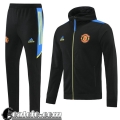 Cappuccio Hoodie Giacca Manchester United Uomo Nero 2021 2022 JK199