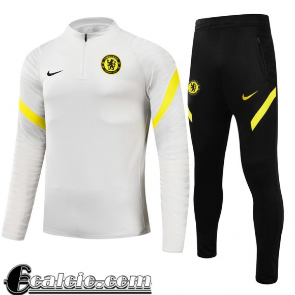 Tute Calcio Chelsea Bambini Grigio chiaro 2021 2022 TK105