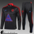 Tute Calcio Manchester United Bambini Grigio scuro 2021 2022 TK82