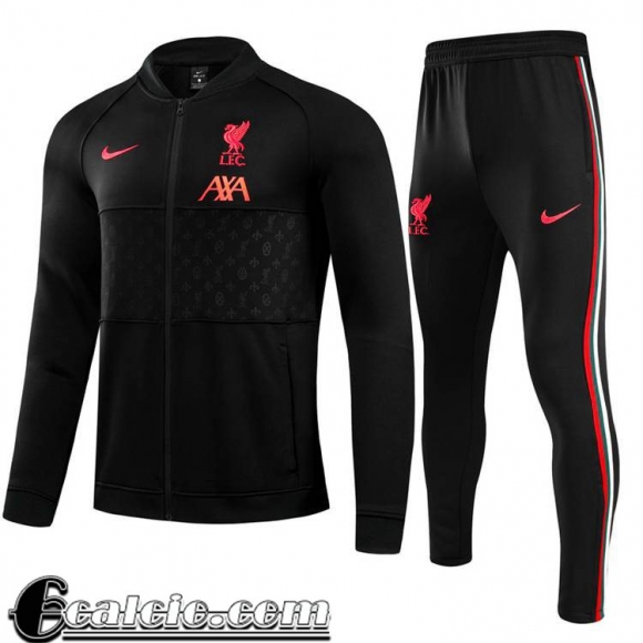 Full-Zip Giacca Liverpool Bambini Nero 2021 2022 TK93